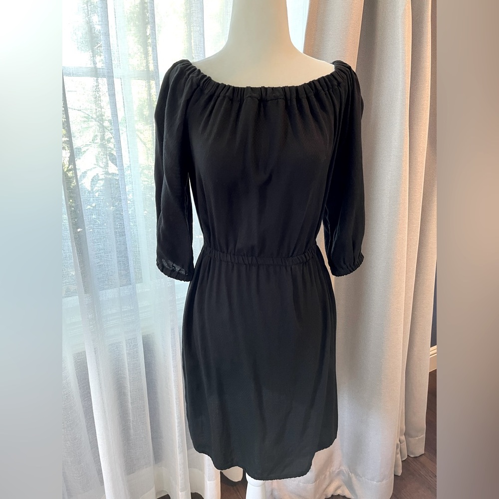 Splendid open shoulder black dress, size XS